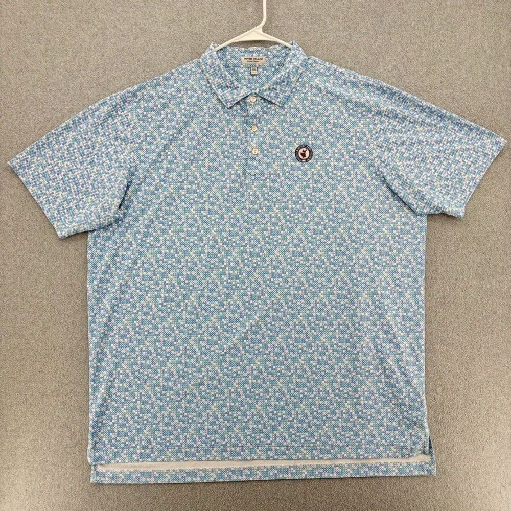 Peter Millar Summer Comfort Polo Mens XXL Birchwood Farms Golf & Country Club